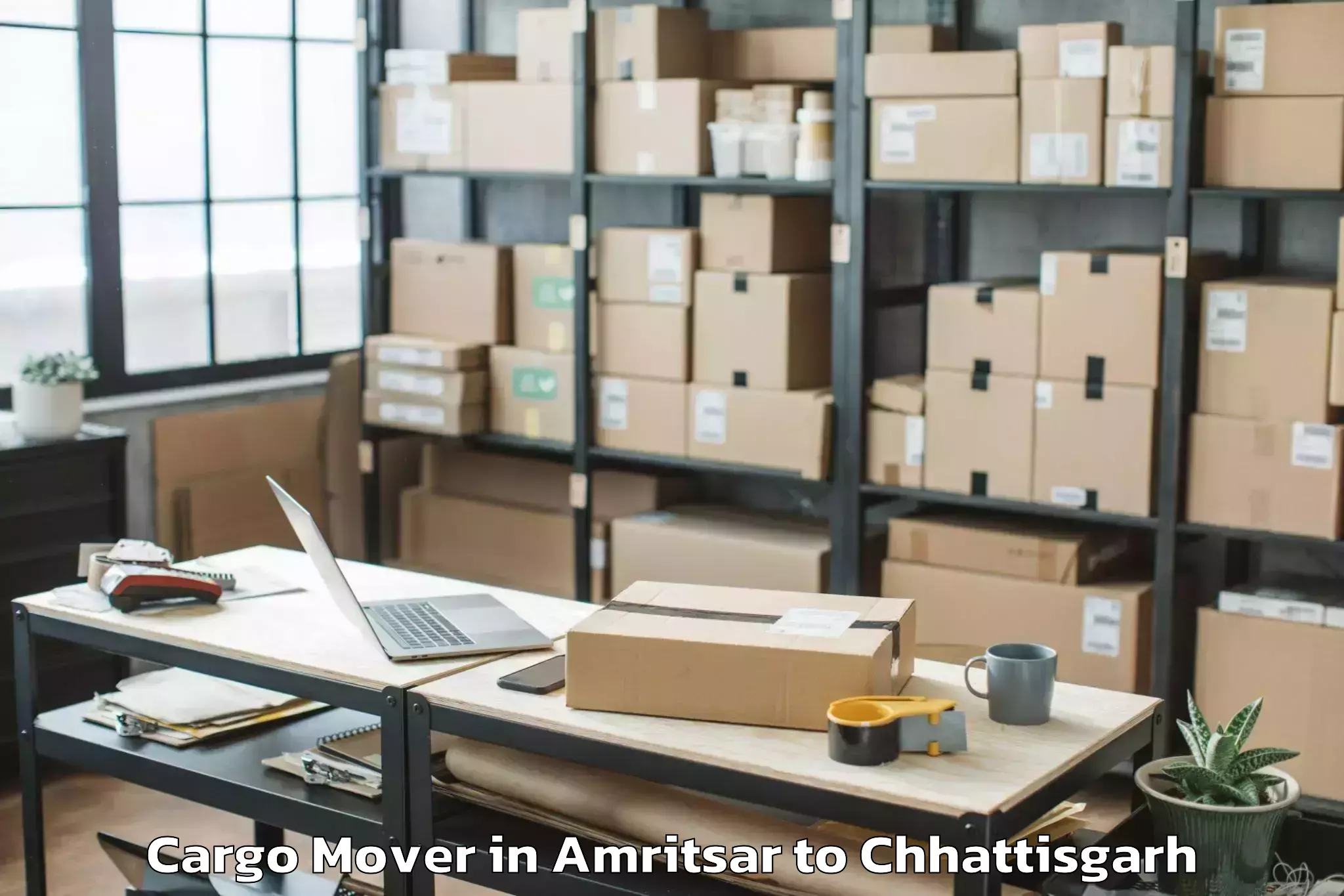 Book Amritsar to Manendragarh Cargo Mover Online